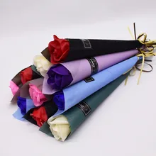 10 шт. Рождественский подарок мыло цветок букет сладкий аромат моделирование Роза Мыло Цветок Один Букет цветов