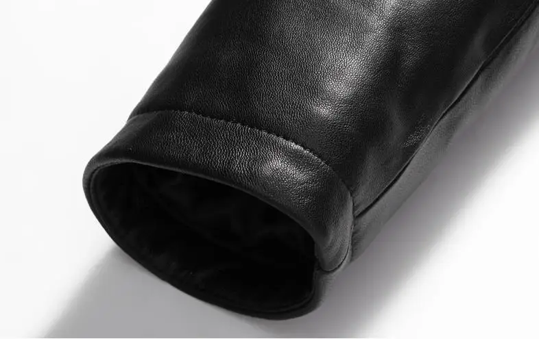 PViviYong winter high quality real leather jacket, sheepskin coat mink collar wool liner parka men D1909142