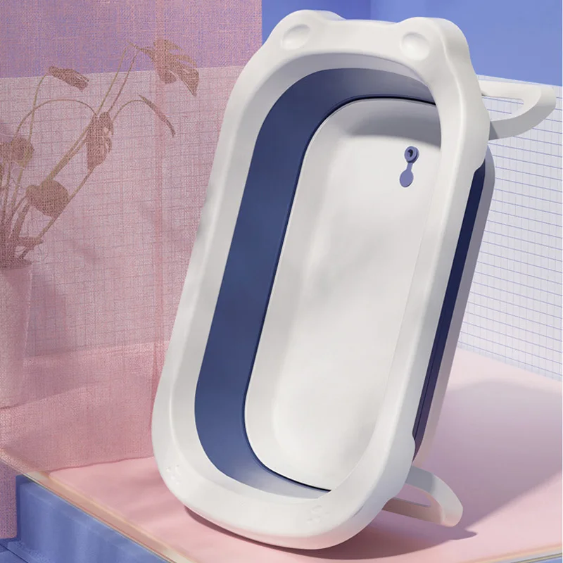Newborn Baby Folding Bath Tub Foldable Baby Swim Tubs Portable Foldable