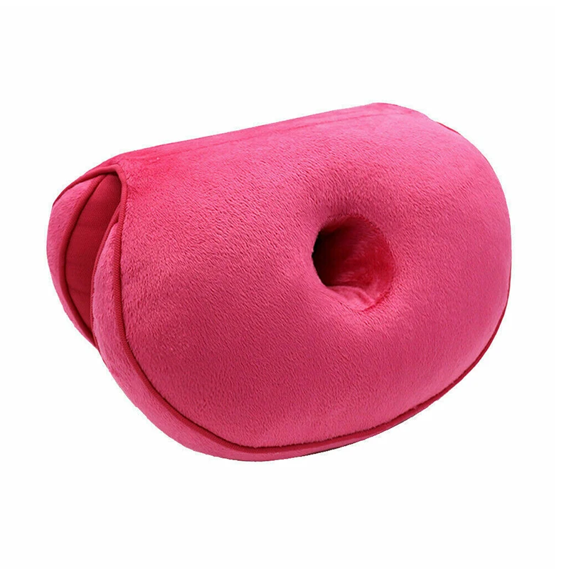 Rose Red Двойной комфорт подушки сиденья пены памяти Лифт бедра вверх сиденья Подушка прикладом латексные сиденья удобные подушки для дома - Цвет: Rose Red
