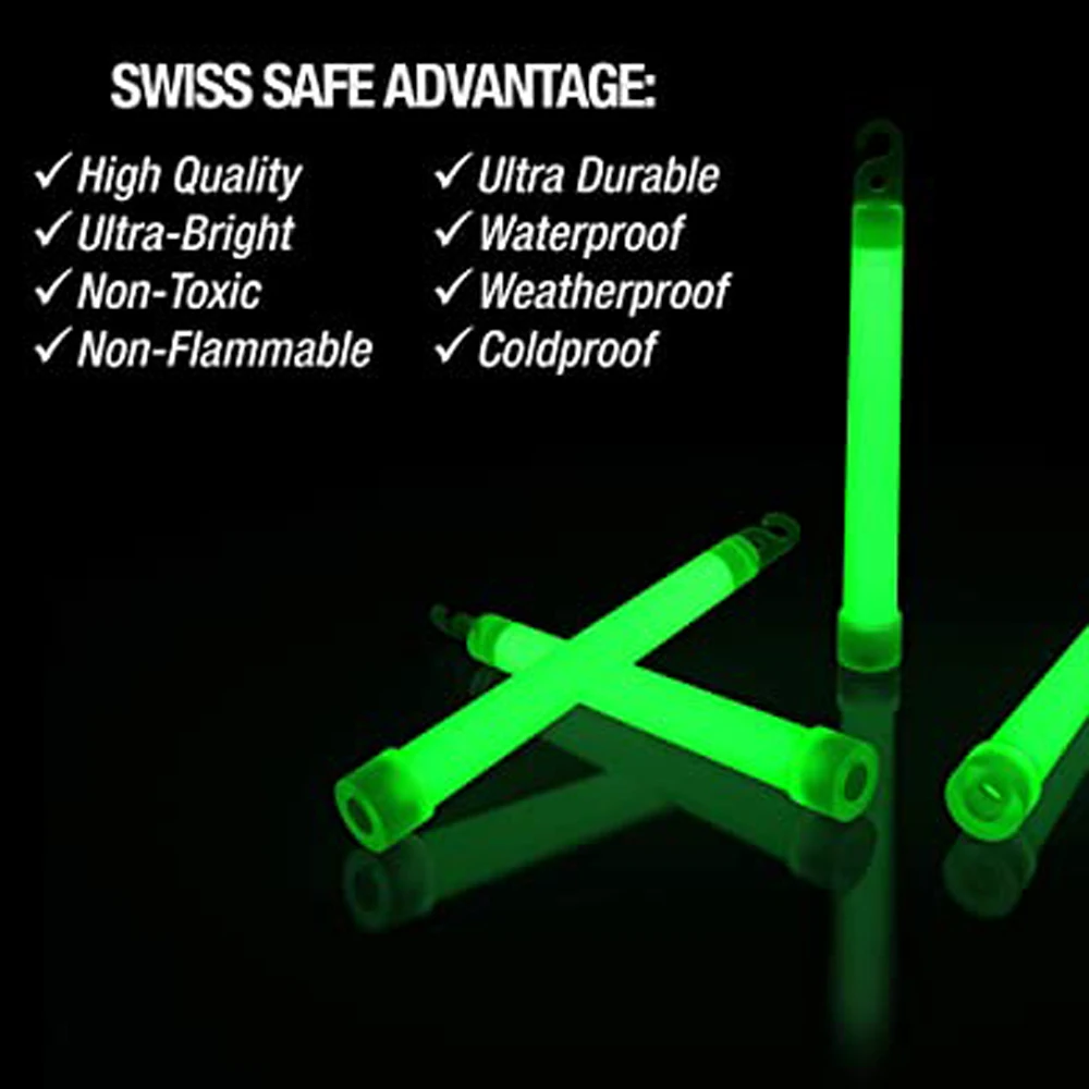 10pcs Military Survival Kit Glowing Stick Ultra Bright Emergency Light Sticks For Camping And Emergency Survival Earthquake