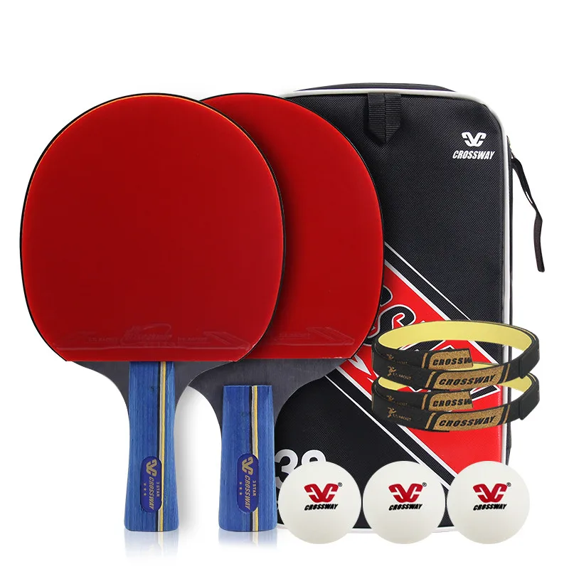 Table Tennis Racket Ping Pong Professional Paddle Double Set Tournament Battle 