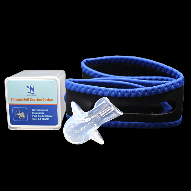 Анти храп подбородок ремень челюсть сторонник полоска на нос от храпа CPAP+ стоп храп анти язык апноэ силикон для сна помощь при апноэ