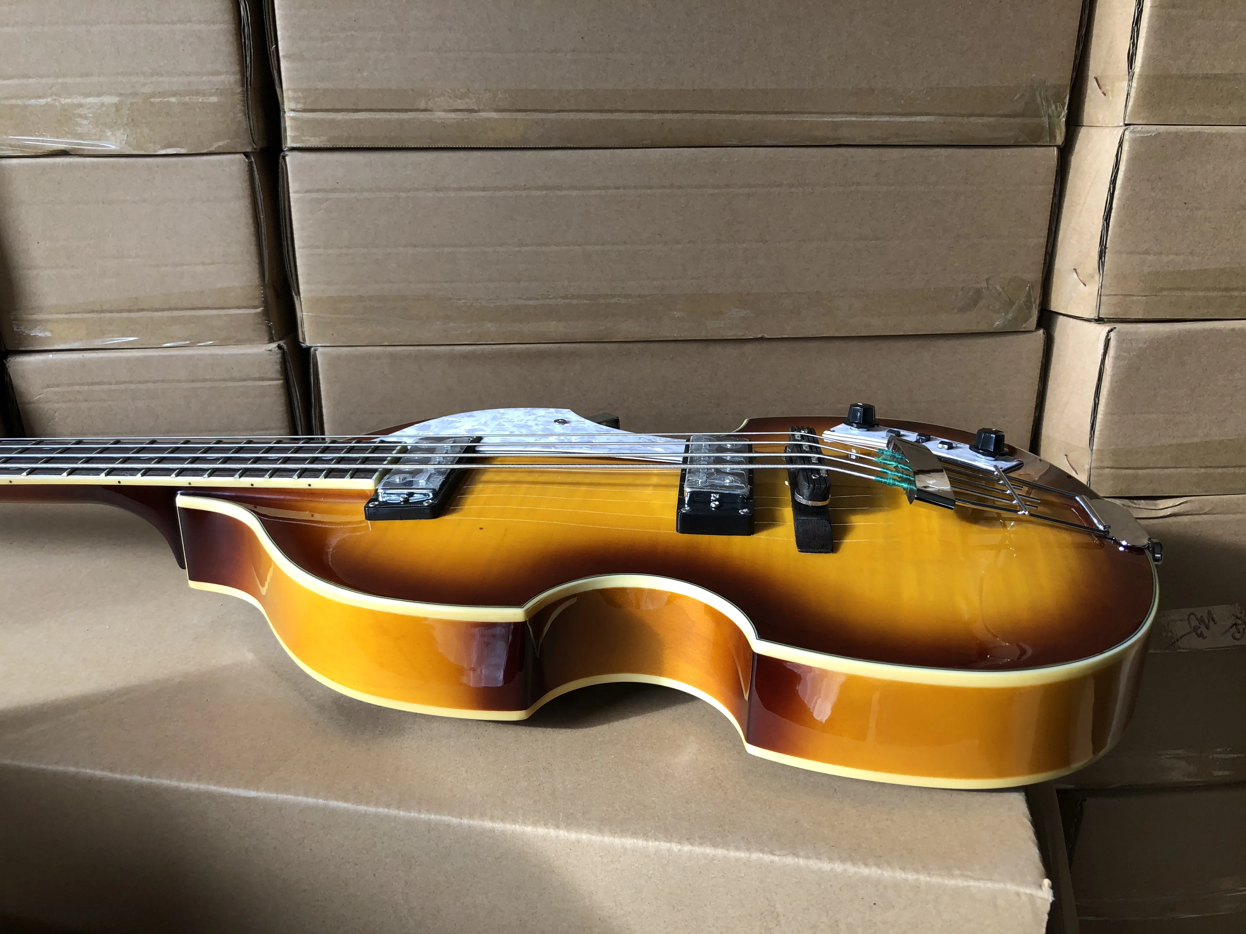 Табак sunburst Hofner скрипка бас 4 струны BB2 икона серии электрический Бесплатная
