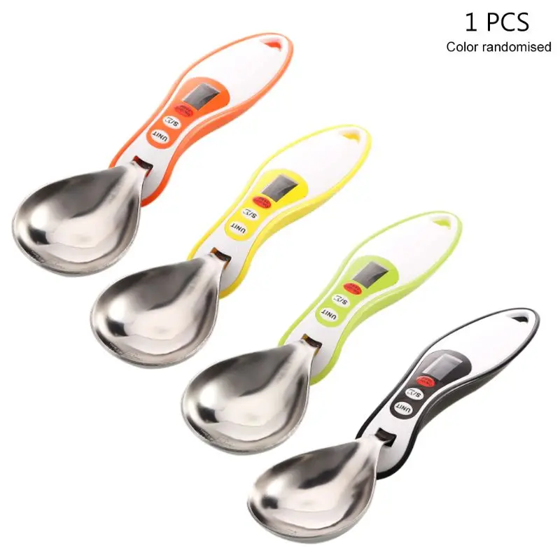 

1pc Kitchen Food Scale Measuring Spoon LCD Digital Measuring Spoon For Salt Soup Coffee Powder Measuring g/ml/oz Random Color