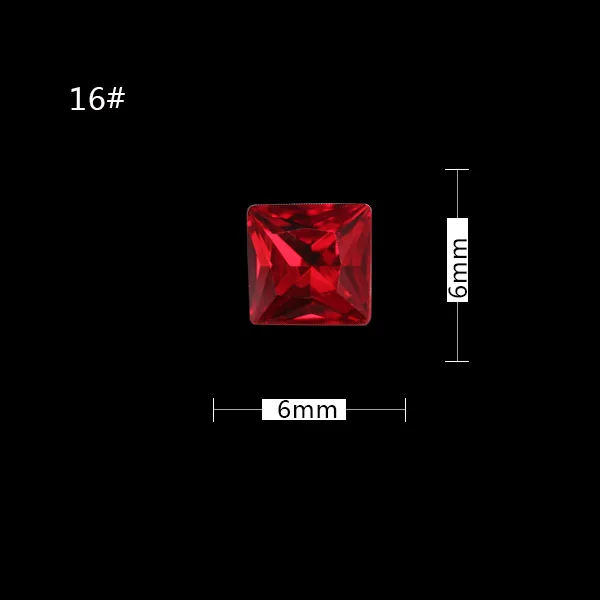 AAAAA класс 99% похожие Swa siam цветные точечные крошечные формы d Стразы для украшения ногтей камни многоцветные link1 No1-No15 - Цвет: No16 6mm