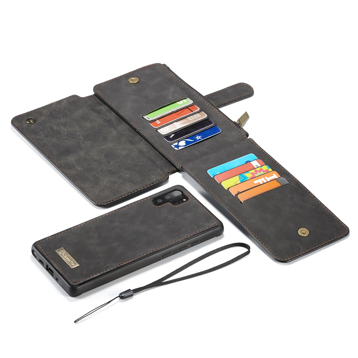 Откидной Бумажник для телефона, чехол для samsung Galaxy Note10+ Note10 Note 10 Plus, роскошный чехол из искусственной кожи, Магнитная задняя крышка из ТПУ