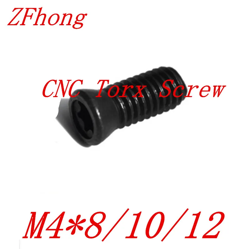 Стальные сплавы m4 * 8/10/12 50 шт. с черной окисью вставной винт torx Заменяет