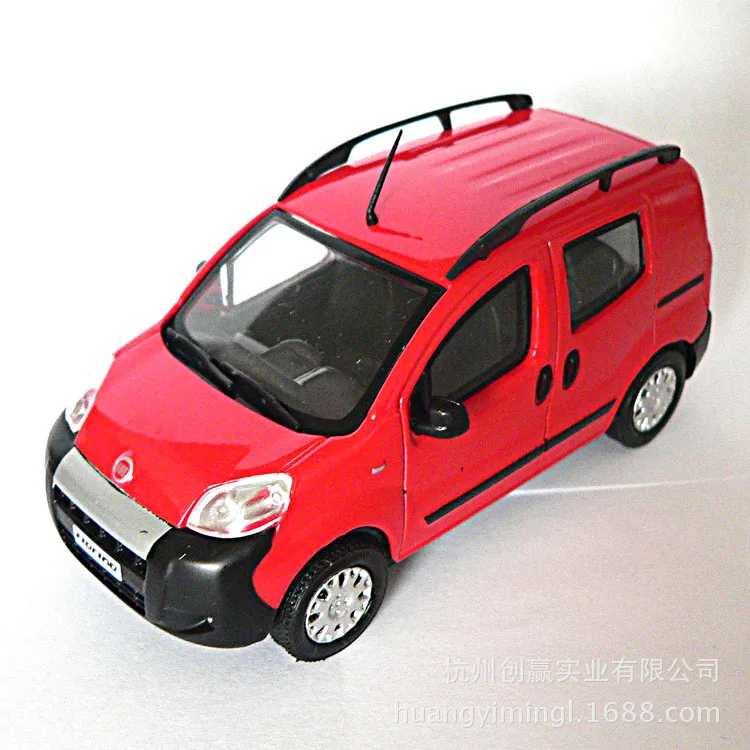 91019 колесо Scrollable статический сплав красная модель Fiat игрушечный автомобиль