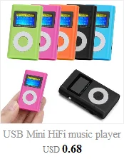 Мини Портативный usb HiFi музыкальный плеер MP3 walkman воспроизводитель MP3 плеер Поддержка Micro SD TF карта 32 Гб спортивный музыкальный медиаплеер