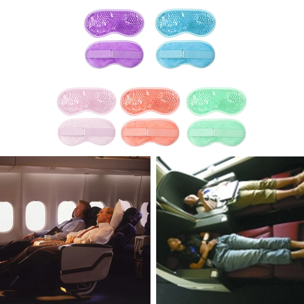 Reusable PVC Gel Beads Eye Mask Flexible Soothing Relaxing Sleeping Mask Ice Goggles for Hot Cold Therapy 4