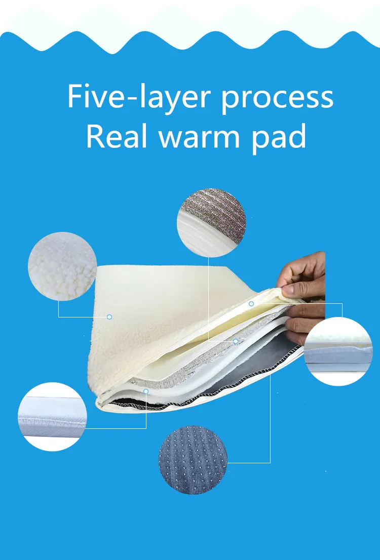 Новые pet теплый коврик прошитой подошве; теплые зимние плюшевые Тапочки pad Наполнитель для кошачьего туалета коврик для собак подстилка для лежанки