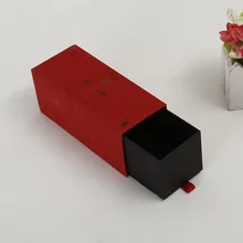 Пользовательский логотип печать креативный складной матовый раздвижной ящик бутылка Упаковка подарочные коробки рукав с бумажной пеной вставки- PX11438