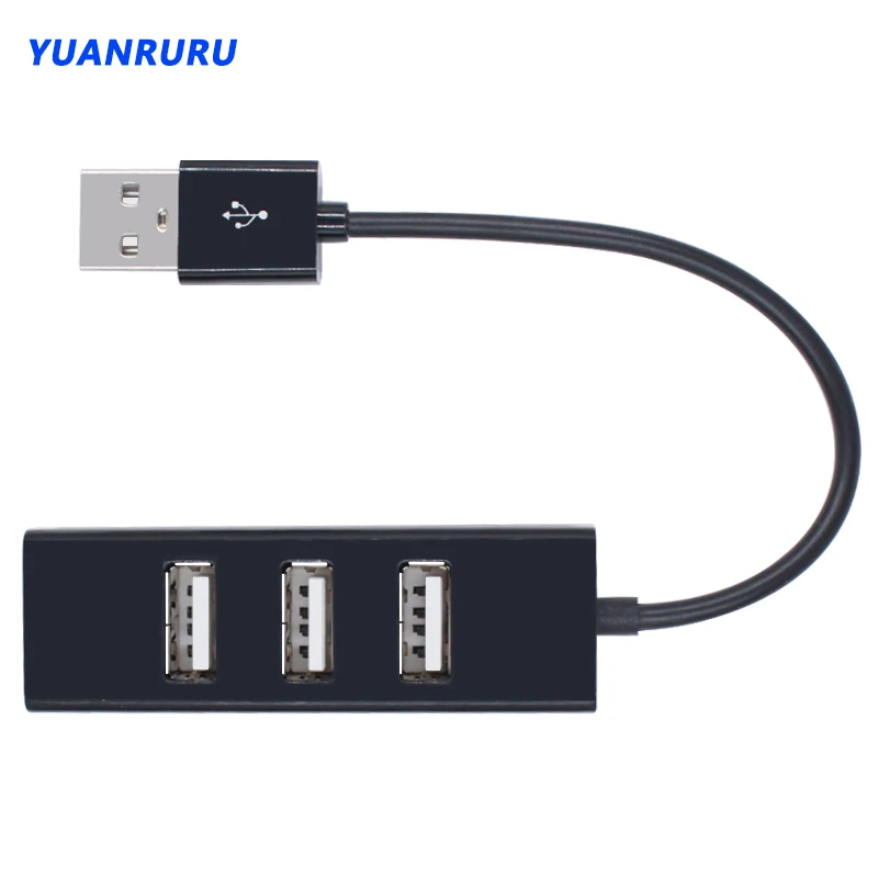 Hub USB 2,0 Hub USB 2,0 Splitter USB Multi Hub de 4 puertos múltiples expansor de Hub USB 2,0 para PC portátil Macbook ordenador