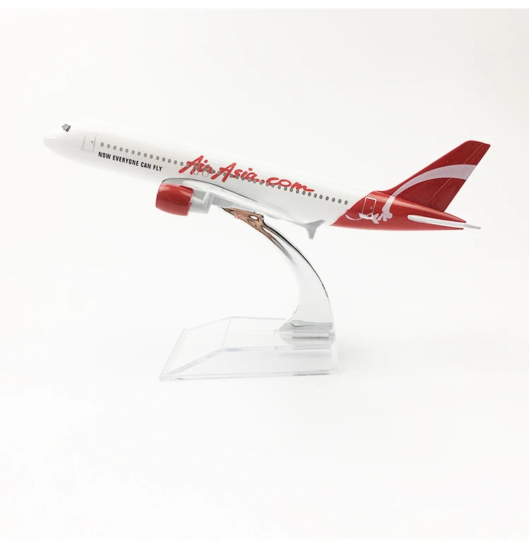 1/400 металлическое ведро самолет воздушная Азия Airbus A320 самолет модель мини-авиалиний для коллекции детский подарок