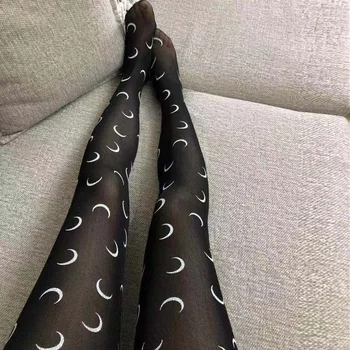 

Women's Highly Customized Fashion Letter Tights Girls Fish net Stockings Anti-hook Pantyhose Print Pantyhose Tattoo Silk Tights