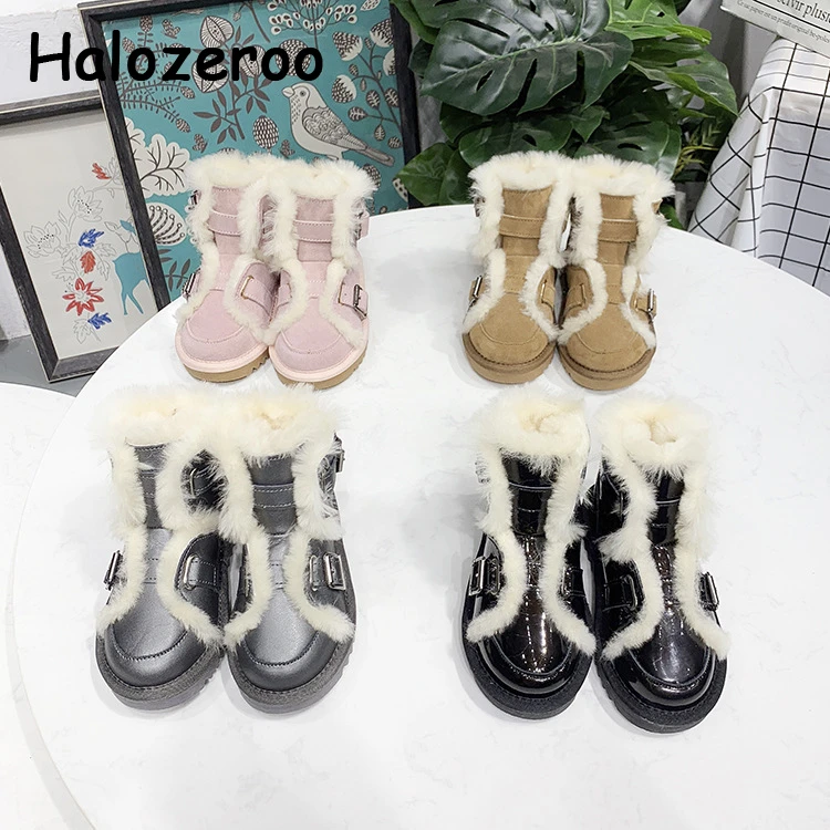 black fur boots for girls