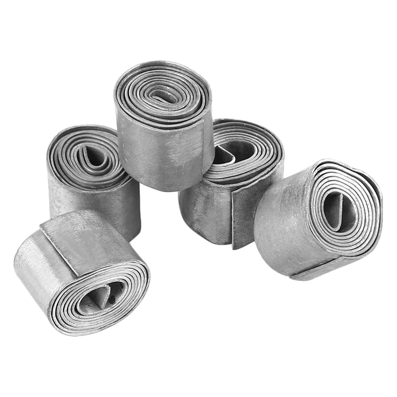 

5Pcs Lead Sheet Strip 1.0 MM Soft Lead Sinker Tin Roll Fishing Lead Weight Supplies Fishing Accessories Fishing Tackle