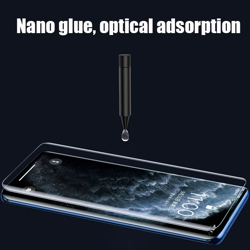 Прозрачное изогнутое жидкое ультрафиолет закаленное стекло для samsung Galaxy Note 10 S10 S8 S9 Plus S10E S7 edge Note 8 9 Защита экрана