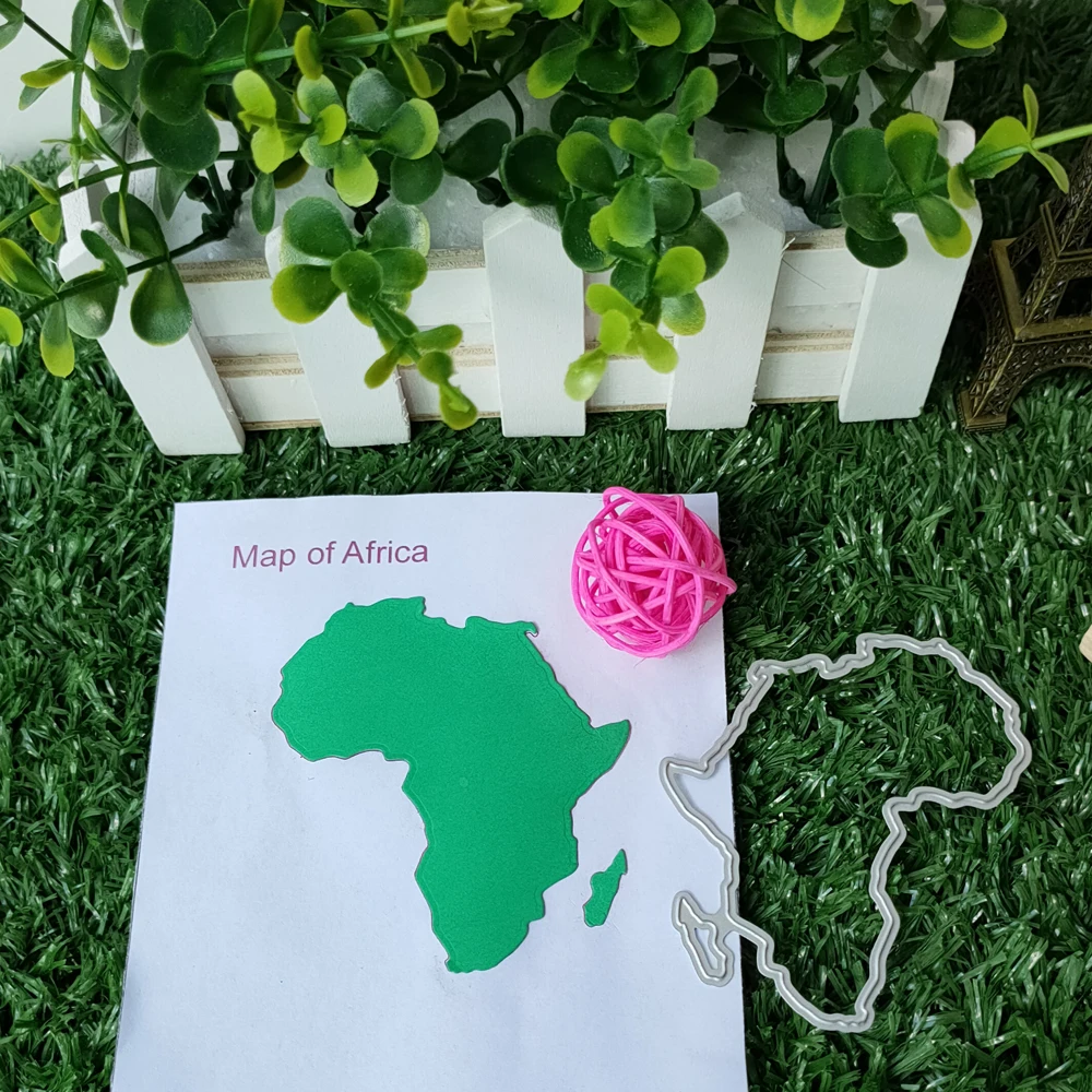 Metal-cutting-Die-Map-of-Africa-DIY-scrapbook-Decoration-process-Die ...