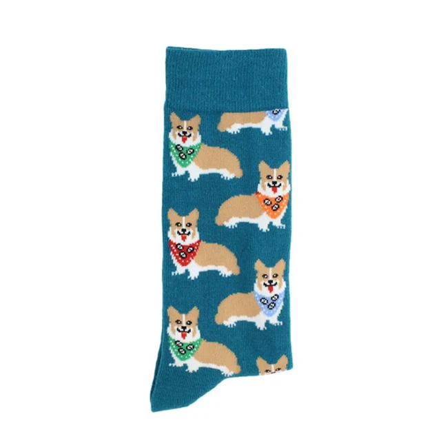 Cartoon Cotton Sock Men Fashion Retro Painting Clown Monkey Skull Cat Print Mid Mens Socks New Arrival Novelty Funny Crazy Sock SK119-23