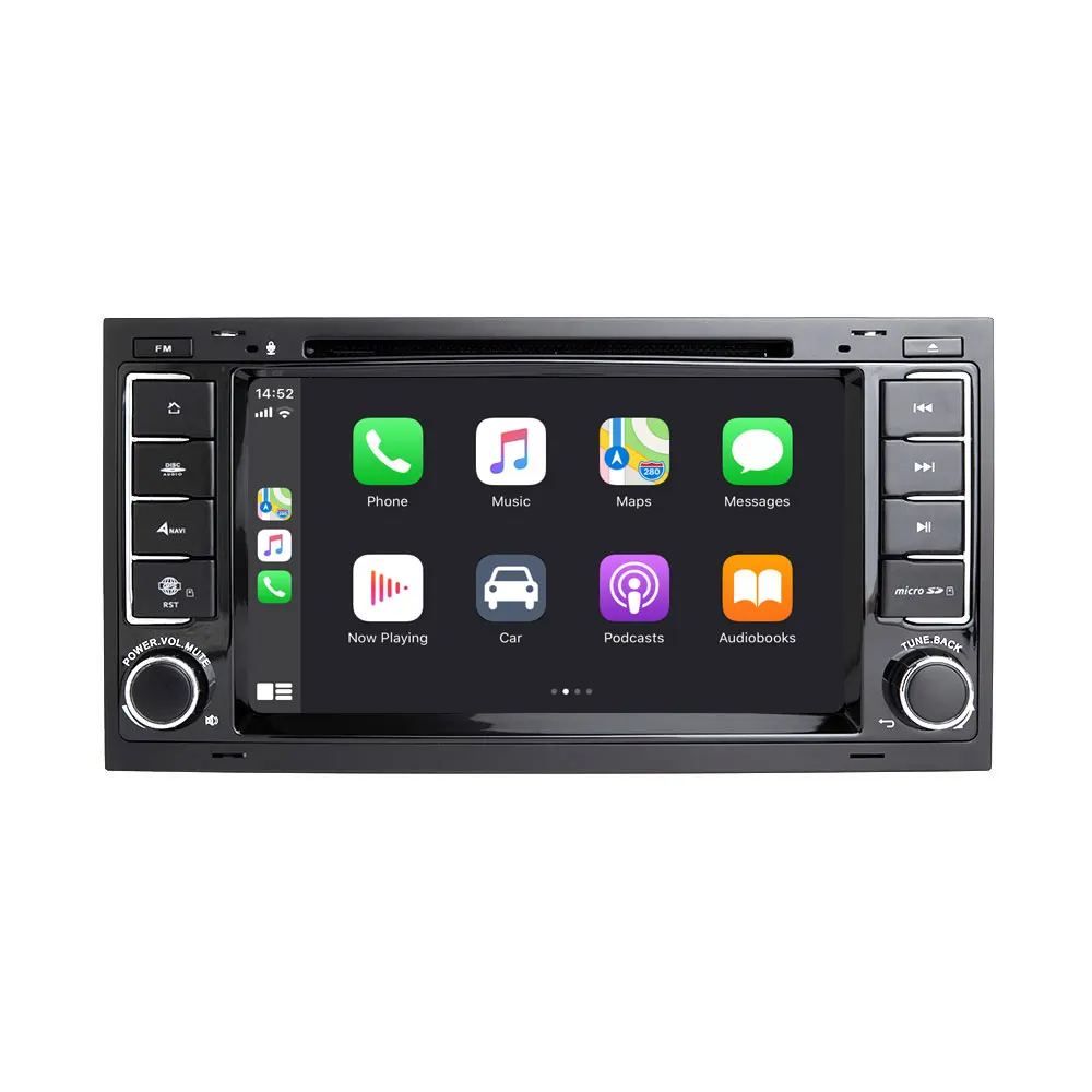 CarExc 2-DIN Android 9,0 авто радио для VW Volkswagen Touareg T5 транспортер мультивен встроенный CarPlay с DVD gps навигационная автомобильная система Muiltmedia плеер