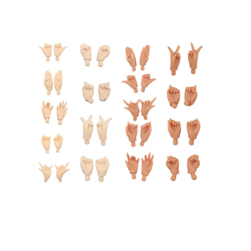 

Fortune Day 1/6 DBS bjd doll hand setAB for the Joint body white flesh tan black super black skin high quality gift toy.