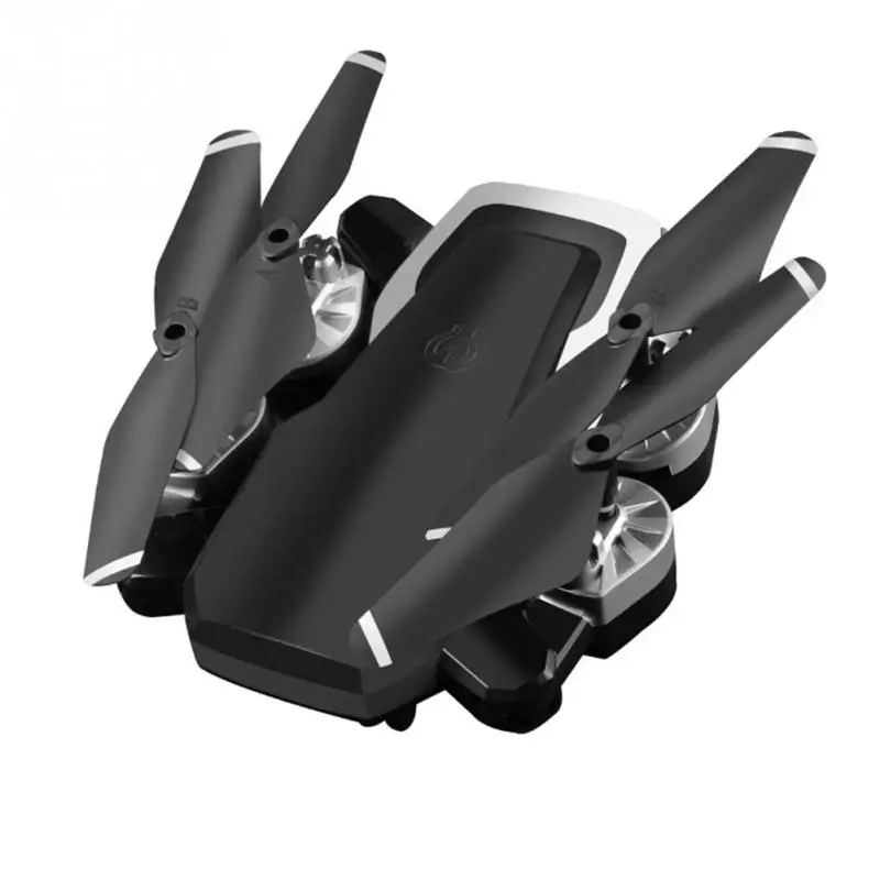 HJ28 Радиоуправляемый Дрон с камерой HD 720P 1080P широкоугольный Wi-Fi FPV складной Дрон высота удерживающий долгое время полета Квадрокоптер вертолет - Цвет: Black Without Camera