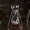 Metal 30 Minutes Hourglass Timer Modern Art Ornament Glass Timing Hourglass Creative Office Living Room Desktop Home Decoration 4