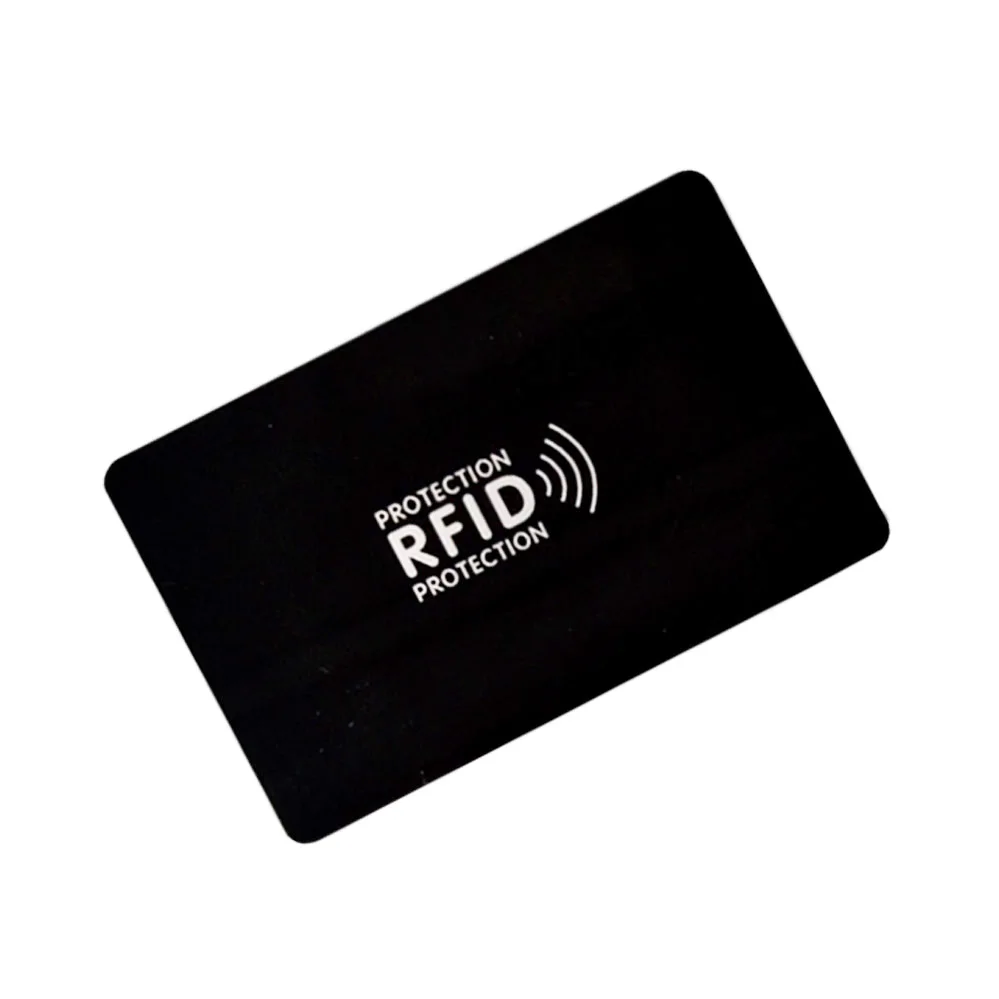 5 шт./лот) RFID Противоугонная защита информации Противоугонная защитная карта подарочный модуль Противоугонная блокирующая карта - Цвет: 5 black shield cards