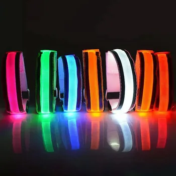 

LED Reflective Light Arm Armband Strap Safety Belt For Night Running Cycling Outdoor Activities Safe Decor