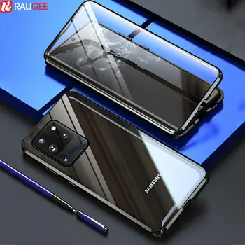 

Magnetic Case For Samsung Galaxy S20 Ultra Case Cover Tempered Glass Case For Samsung Galaxy S20 S20 Plus Case 360° Full Protect