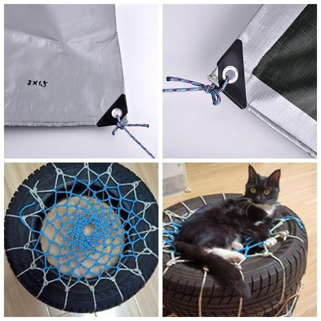 10M Nejlon Kötél Otthoni Szárítókötél Esőálló Ruhás Ponyva - Image 6