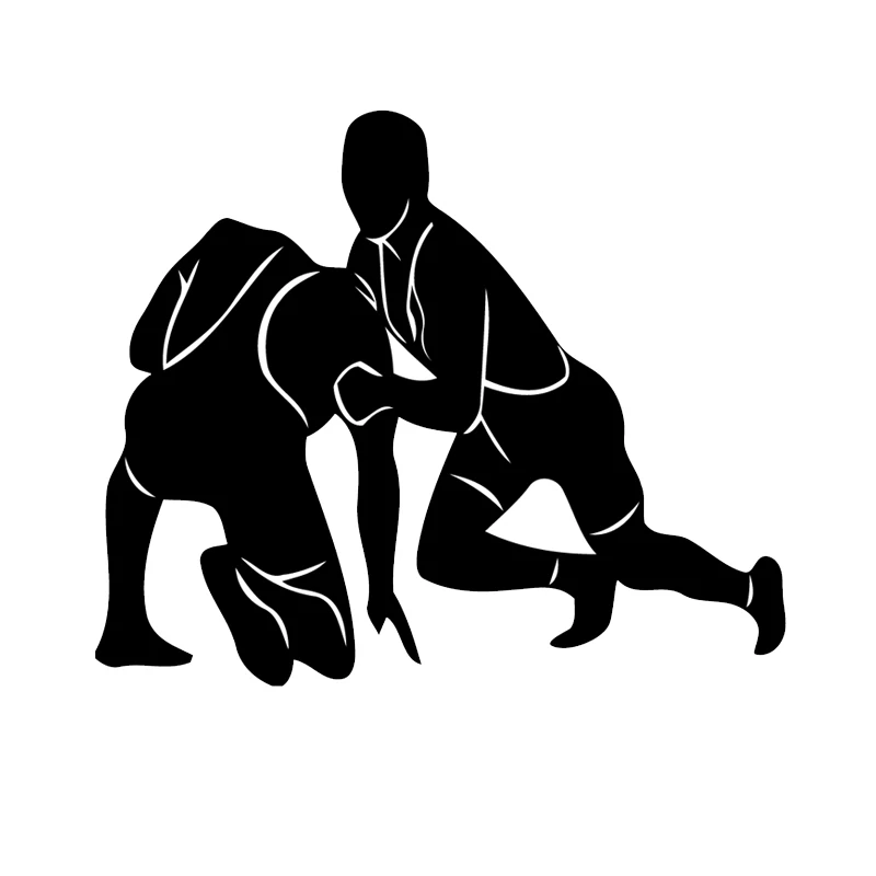 TGS 13*10.9CM Unique Wrestle Silhouette Decor Car Stickers Vinyl Accessories C16-0422 | Автомобили и мотоциклы