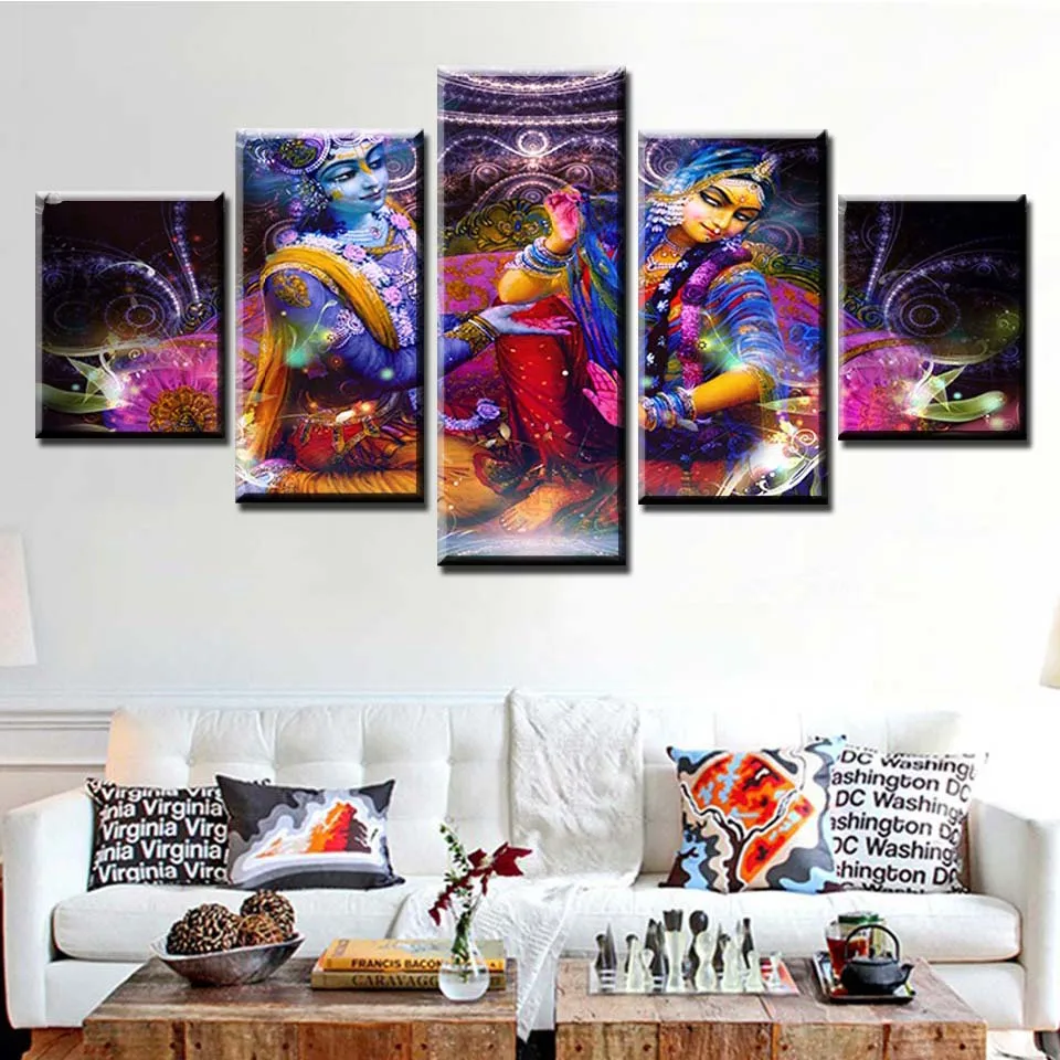 Arte Moderno De La Pared Del Marco De La Foto De La Lona De La