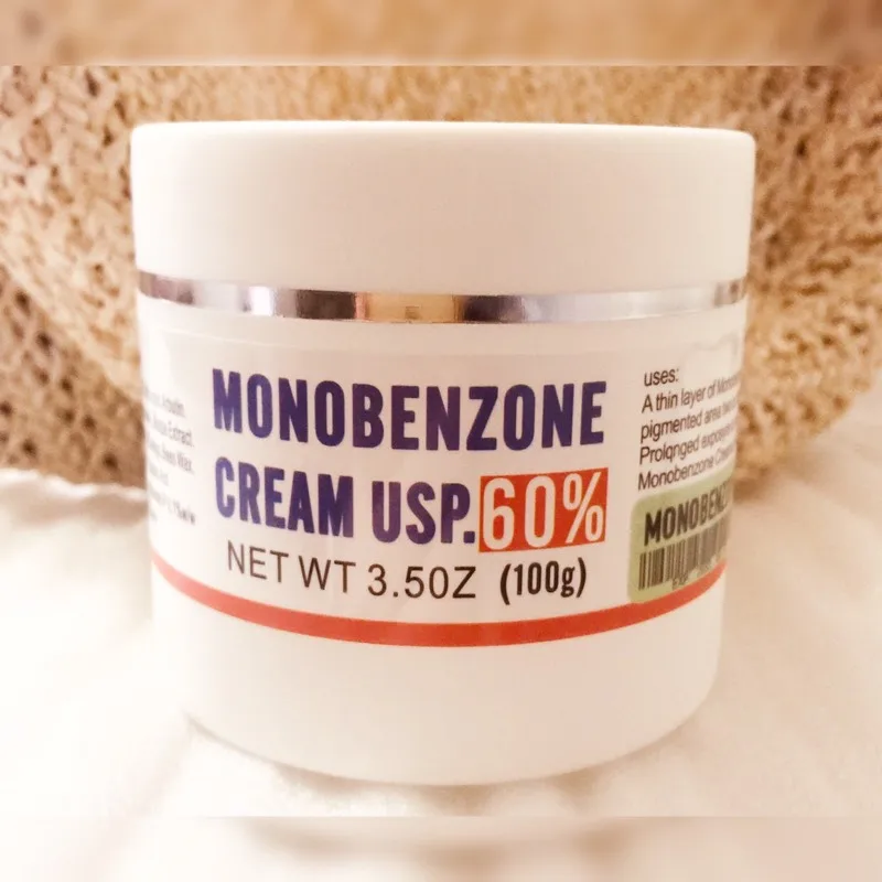 MONOBENZONE 60% белый отбеливающий крем для лица тонус кожи очищает пятна и возрастные