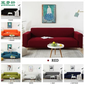 

Solid color non-slip sofa cover couch covers for sofas elastic sofa cover slipcover sofa set living room furniture 12 colors