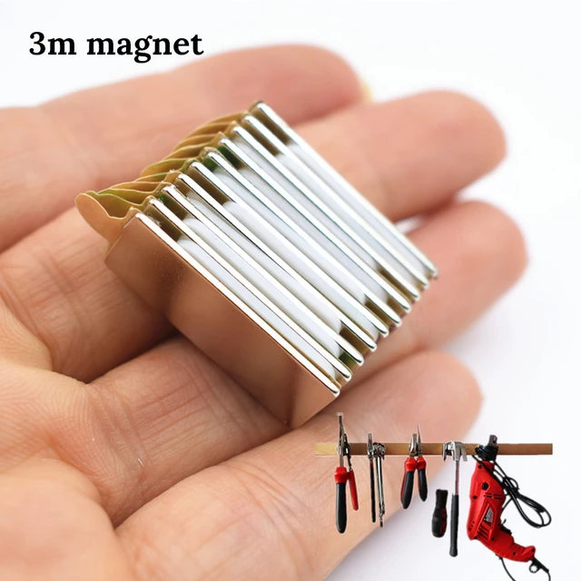 10pcs N52 Neodymium magnet with 3M glue small block super strong Permanent  magnetic adhesive tape Bar mini Fridge magnet - AliExpress