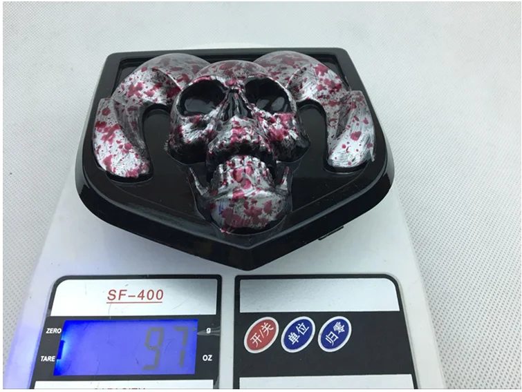 10pcsxSkull головы карты Ra-m1500 2500 3500 передний и задний багажник автомобильные наклейки-логотипы 3d