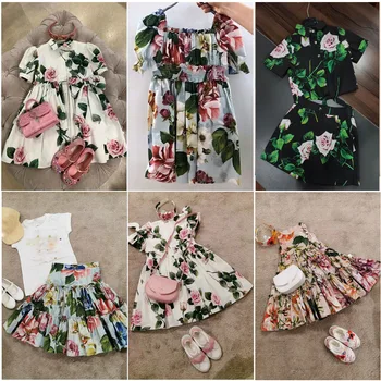 

in stock 2020 NEW Summer Baby Girls Casual Dresses Fashion Beach D Christmas PARTY Dress Girl Thanksgiving Girls Princess Dress