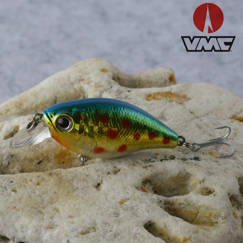 Le Fish 45mm 7g/6g Crankbait Fishing Lure Artificial Crank Hard Bait Topwater Minnow Fishing Wobblers Japan with vmc hook
