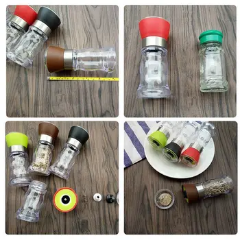 

Handy Manual Salt Pepper Mill Grinder Seasoning Muller Kitchen Tool Colorful Easy To Carry Cookware Spice Gadget Pepper Shaker