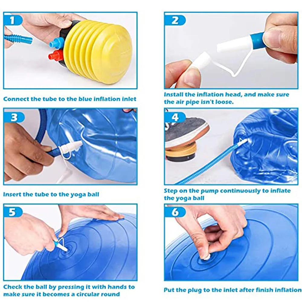 55/65/75CM Pilates Yoga Ball Exercise Anti-Pressure Explosion-Proof Gymnastics Balance Exercise Fitness Home Yoga Core Training