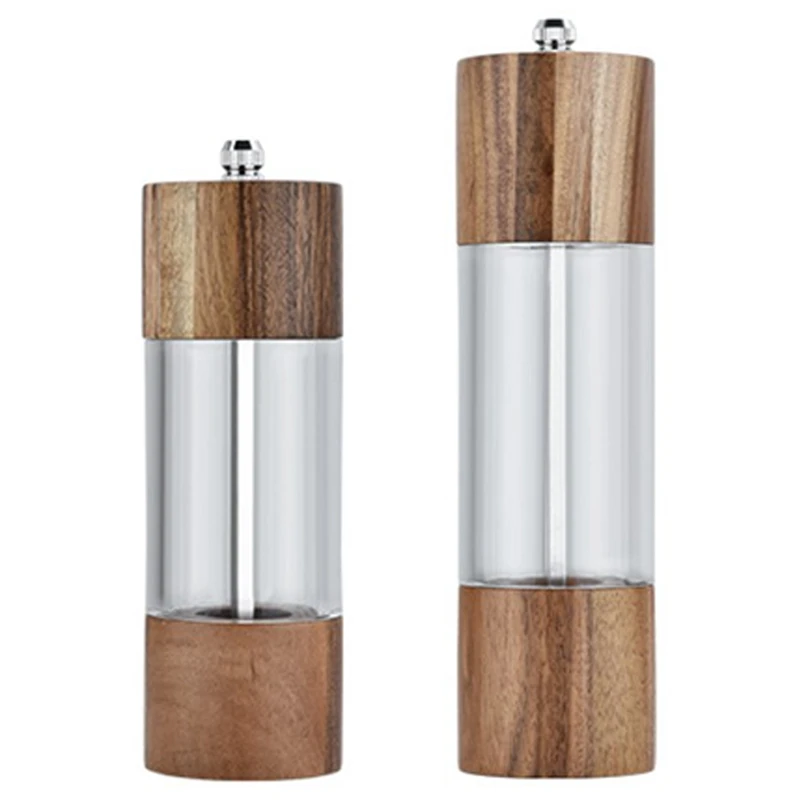 FashionPepper Grinder Transparent Pepper Mill Salt Grinding Ceramic Core Multipurpose Seasoning Bottle Cruet | Дом и сад