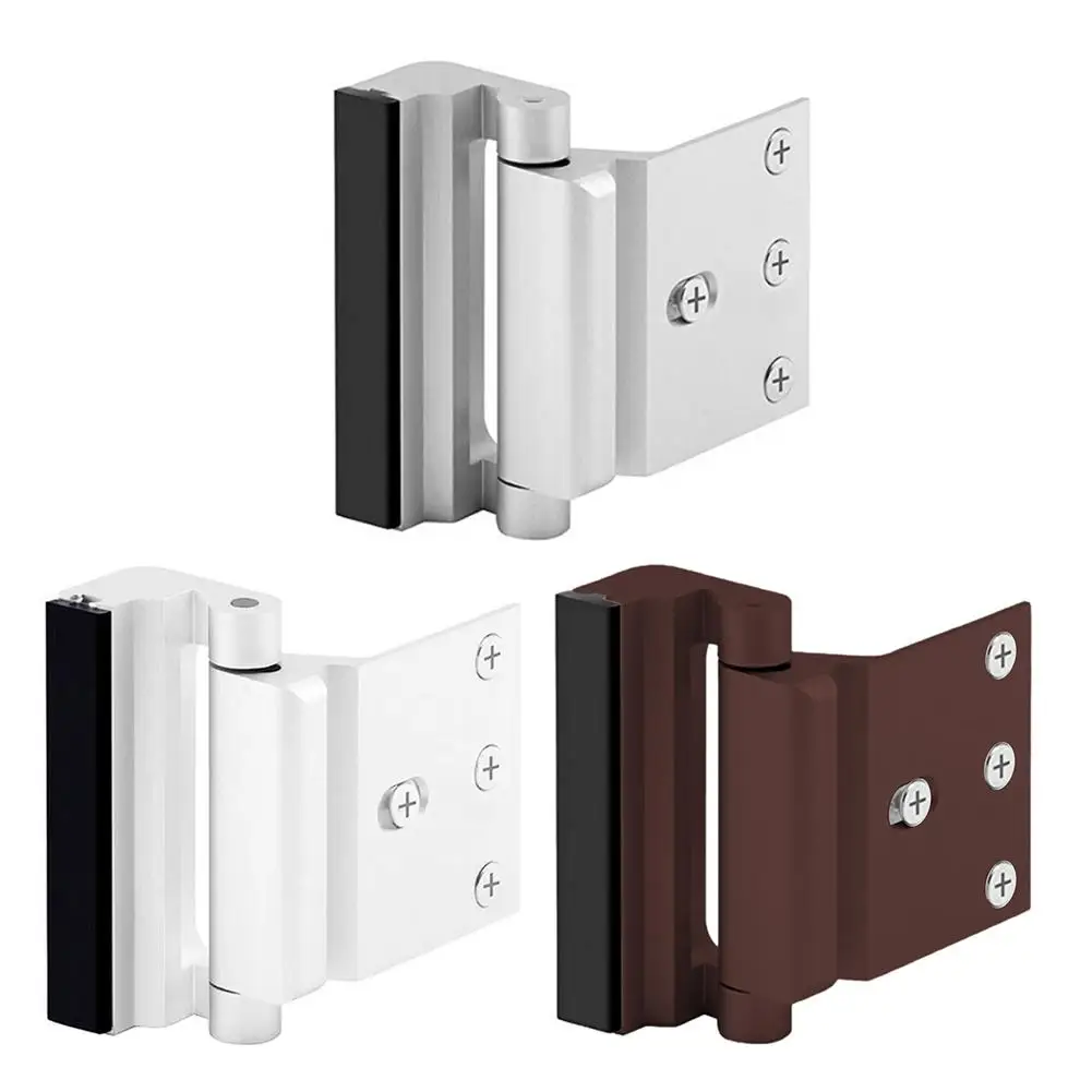 1pc Aluminum Alloy Home Security Defender Lock Security Door Reinforcement Lock Safe Tool Door