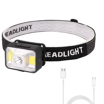 

LED Headlamp With Red Light 60° Adjustable Head Light For Runnining Hiking Head Light Work Light Handsfree Light Head Torch