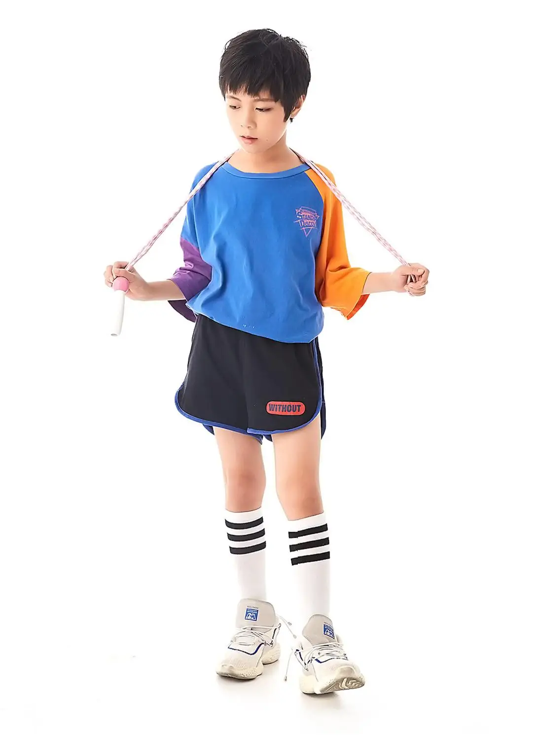 Bravokids детская деревянная ручка мультфильм Скакалка ученики Детский сад игра Регулируемая Скакалка спортивный фитнес