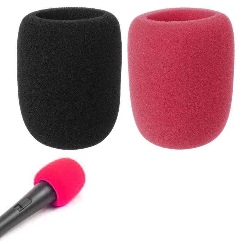 

10Pcs Microphone Foam Thicken Mic Cover Sponge Professional Studio WindScreen Protective Grill Shield Soft Microphone Cap