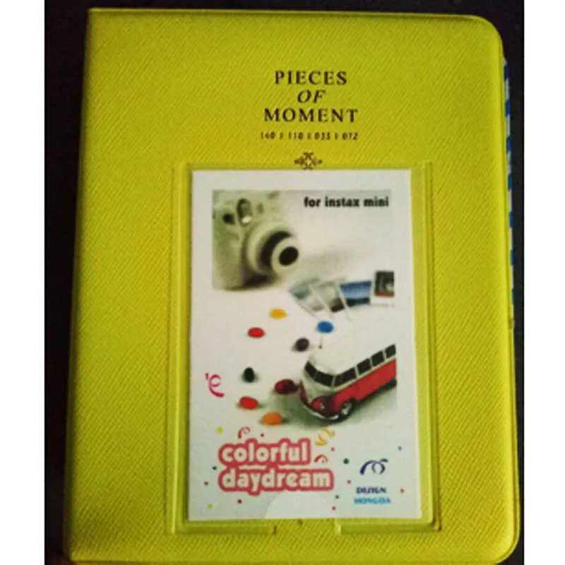 fruit green Пленка для Instax Mini 8 фотоальбом кусочки монет мульти-Цвет 3 дюймов Мини Винтаж альбом для фотоаппарата Instax Фото хранения Чехол Скрап Бумага - Цвет: fruit green
