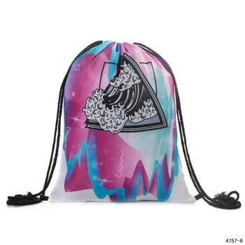 

Drawstring Rucksack Dropshipping Printing Drawstring Backpack New Fashion Small School Bag Cheap Travel Drawstring Bag Child